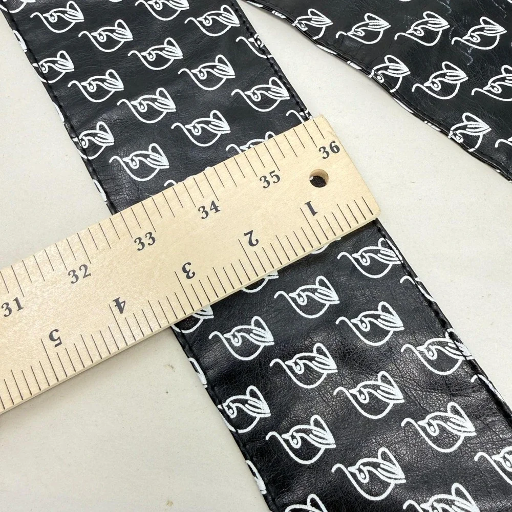 Baby Phat Logo Sash Belt Vintage Y2K Black Wide‎ Band